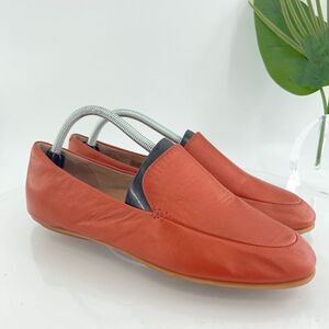 Fitflop Women's Alegro Slip On Shoe Size 10 Toning Loafer Flats Brown Orange